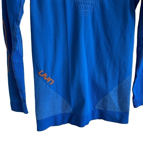 NWT UYN Evolutyon Base Layer Long Sleeve Shirt, Lapis Blue/Orange, Size L/XL - Picture 6 of 12